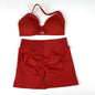 Seamless Strappy Yoga Bra and Scrunch Butt Shorts Set