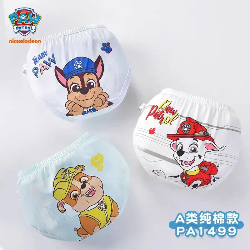 3PCS Cotton Paw Patrol Boys Underpants Set