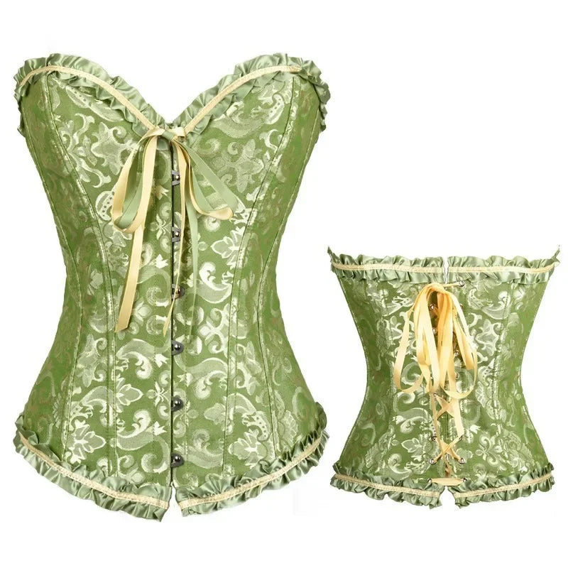 Gothic Lace Up Corset Shapewear for Women