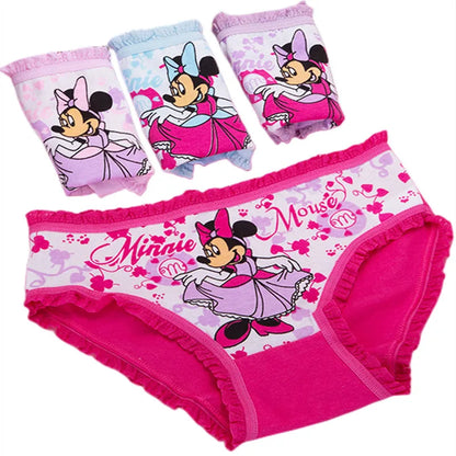 Girls Cartoon Cotton Underwear Briefs Size 2T-10T