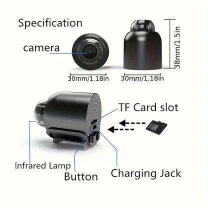 Wireless WiFi 1080P HD Mini Camera with Night Vision