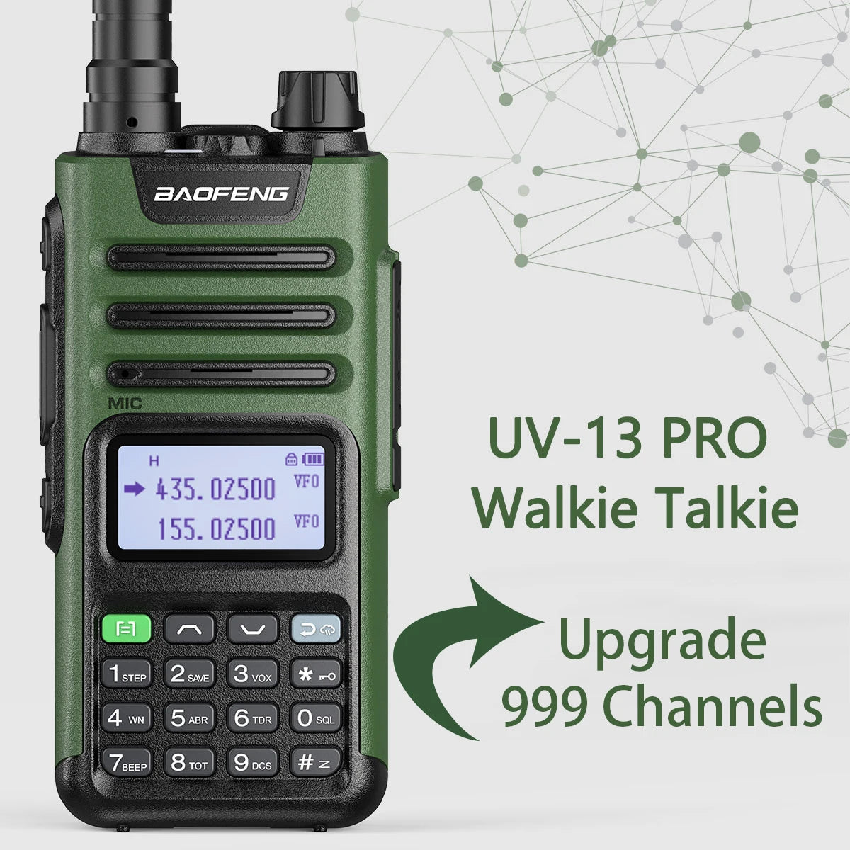 BaoFeng M-13 PRO V2 High Power Multi Band Walkie Talkie