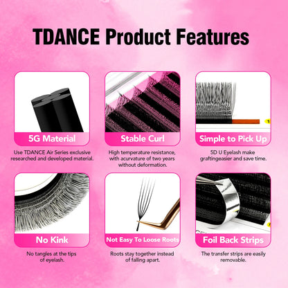 TDANCE U-Shaped 3D Eyelash Extensions