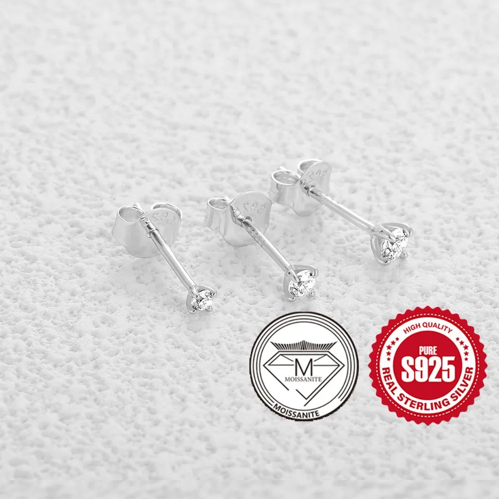 Canner Moissanite Stud Earrings 925 Sterling Silver