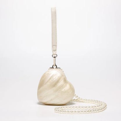 Mini Pearl Beaded Crossbody Handbag for Women