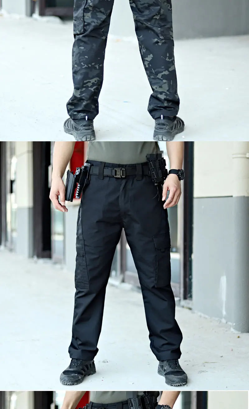 Men's Cargo Trousers Waterproof Multi-Pocket Pants