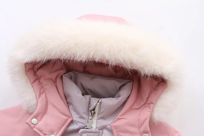 Children's Waterproof Hooded Ski Suit Jumpsuit