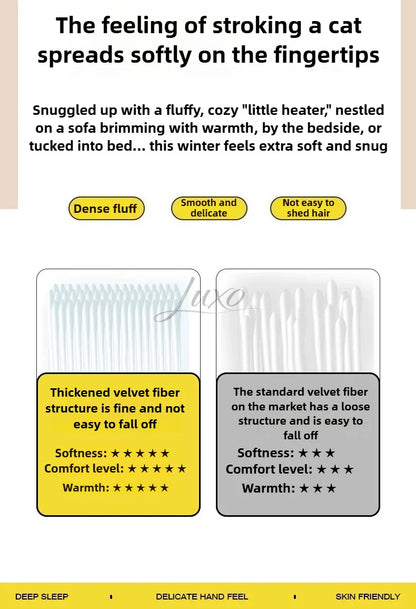 Thickened Striped Flannel Multifunctional Blanket