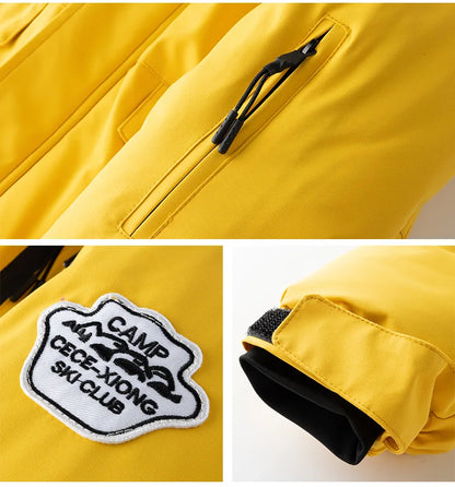 Winter Skiing Suit for Boys and Girls, Waterproof Polyester