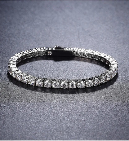 Moissanite Tennis Chain Bracelets 925 Sterling Silver