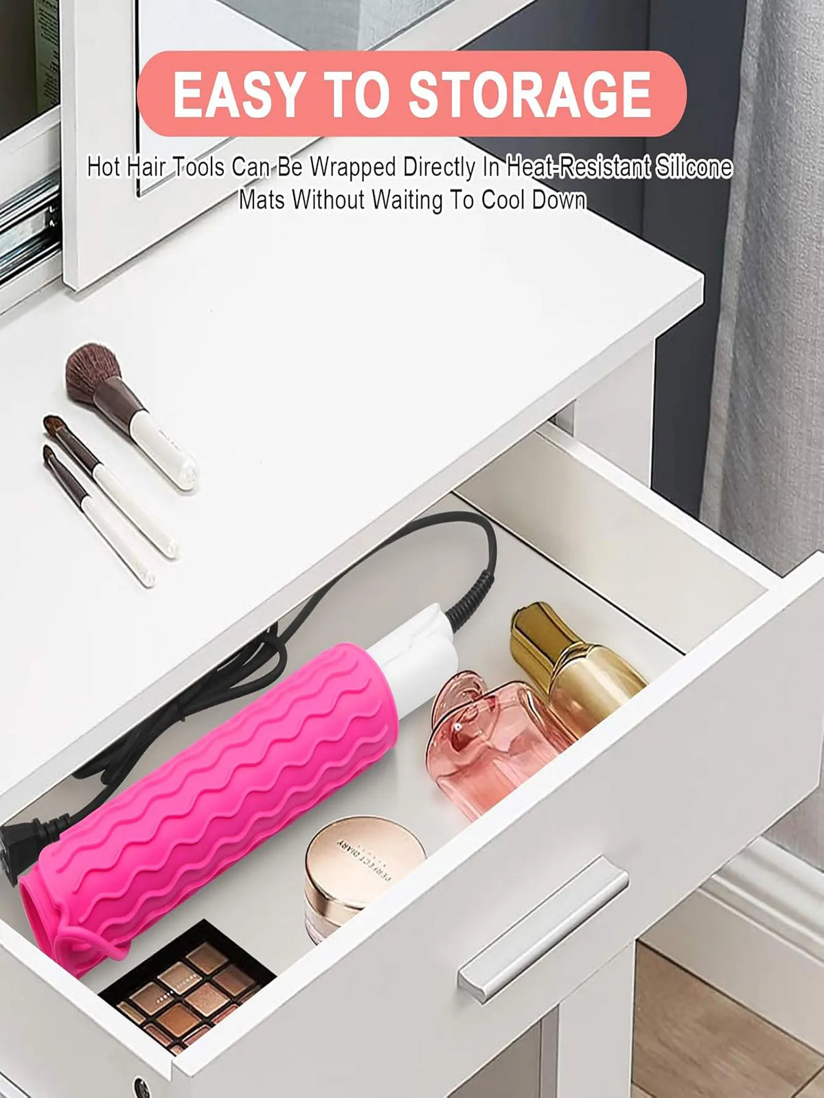 Plus Size Silicone Heat Resistant Mat for Hot Tools