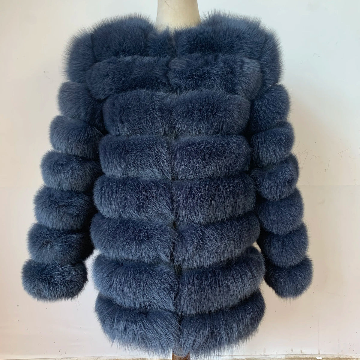 4in1 Real Fox Fur Coat for Women