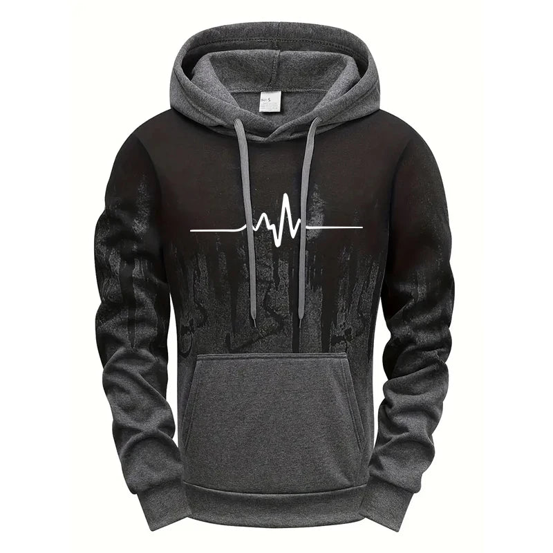 Men's Casual Polyester Tracksuit for Daily Sports