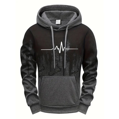 Men's Casual Polyester Tracksuit for Daily Sports