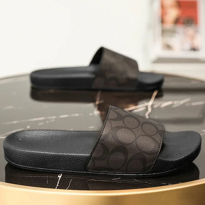 Men's PVC Beach Slippers Comfortable Indoor Slides