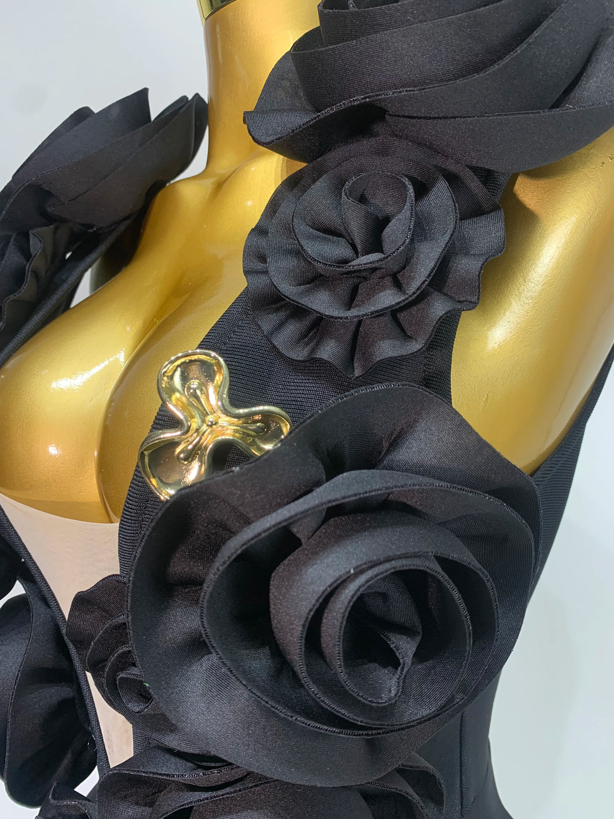3D Flower Sleeveless Bodycon Bandage Dress Women