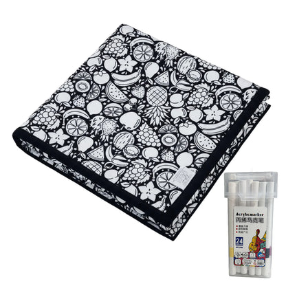 DIY Coloring Blanket 150x125cm Washable Velvet Art