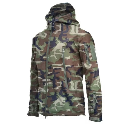 Military Soft Shell Jacket Men Tactical Waterproof