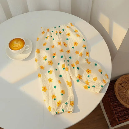 Children's Summer Anti-Mosquito Pants Thin Polyester