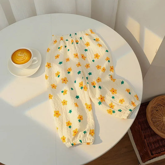 Children's Summer Anti-Mosquito Pants Thin Polyester