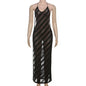 Mesh See Through Halter Maxi Dress for Women