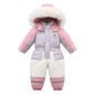 Children's Waterproof Hooded Ski Suit Jumpsuit