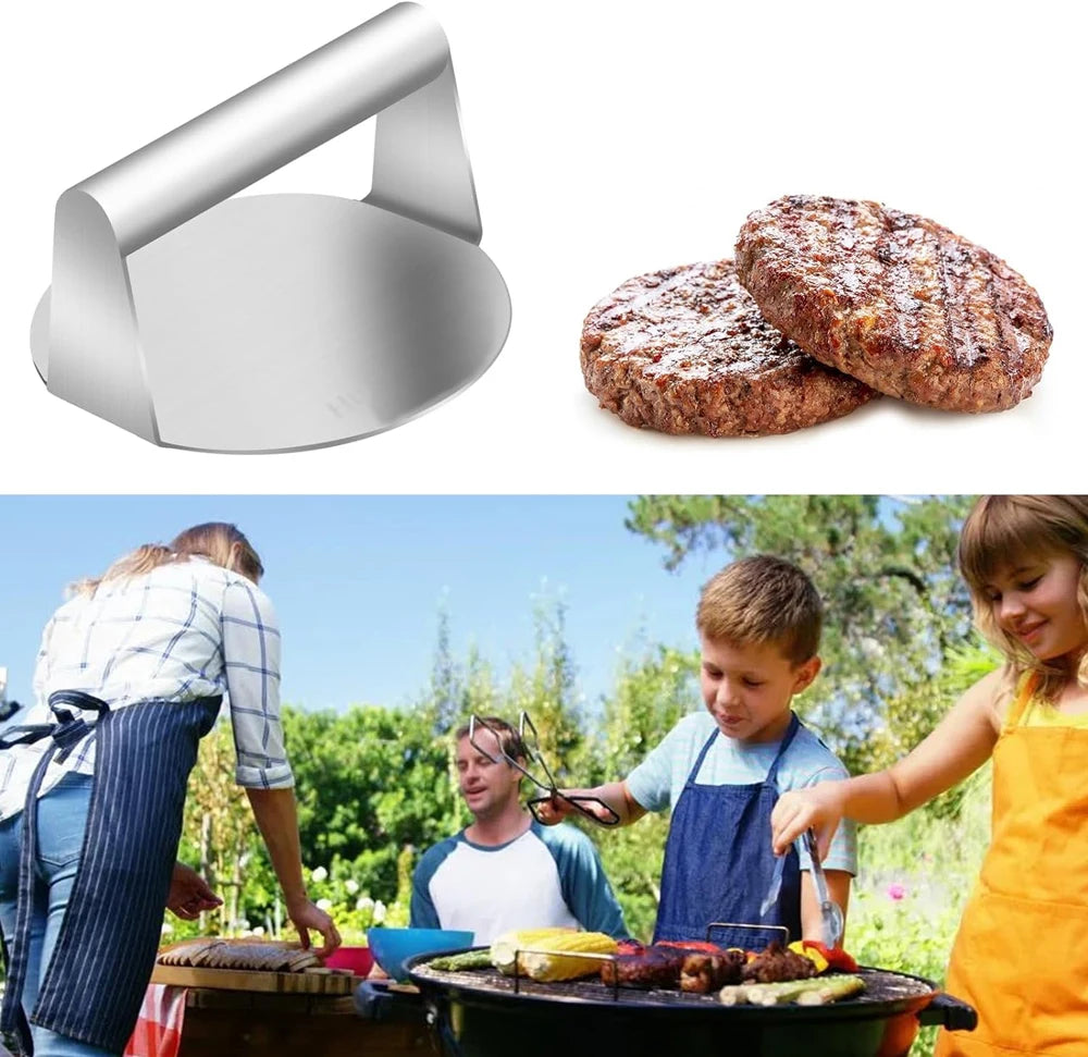Stainless Steel Hamburger Meat Press Non-Stick Tool