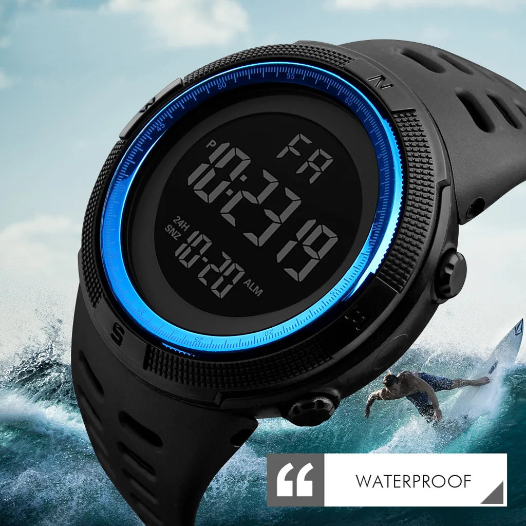 Men's Military Sports LED Digital Watch with Luminous Features