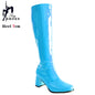 7cm Square Heel Knee-High Gogo Boots for Women