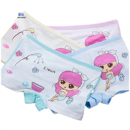 Girls Cartoon Cotton Underwear Briefs Size 2T-10T