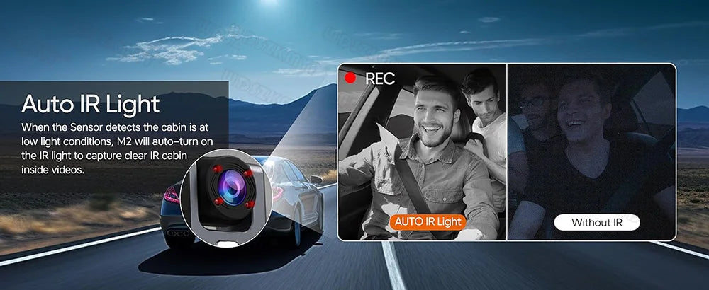 1080P WiFi Dash Cam with Front and Rear Cameras