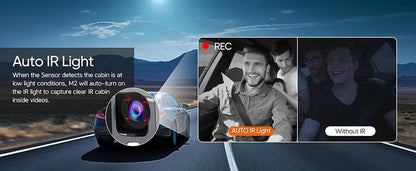 1080P WiFi Dash Cam with Front and Rear Cameras