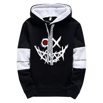 Mens Printed Tracksuit Casual Hoodie and Sweatpants