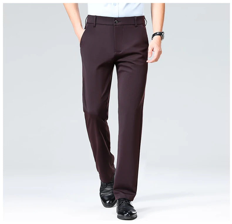 Men's Summer Casual Suit Pants Plus Size 28-42