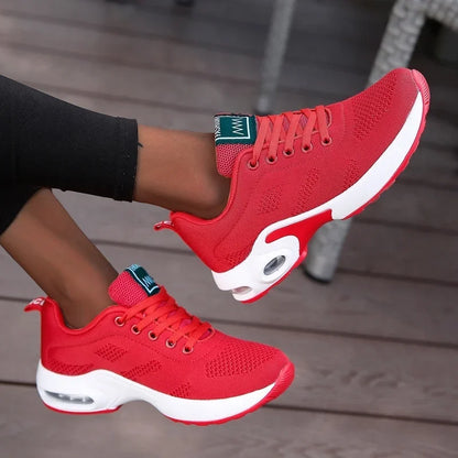 Women Breathable Mesh Platform Sneakers Casual Shoes
