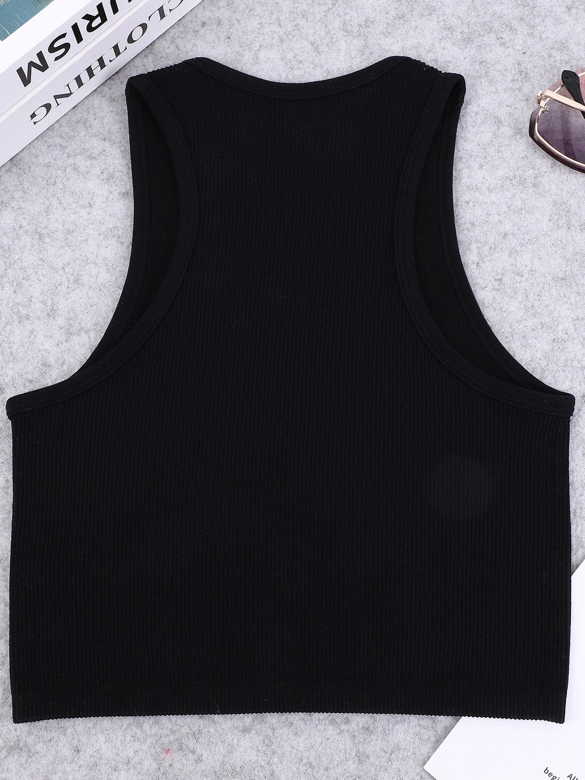 Nylon Seamless Knitted Yoga Vest for Women