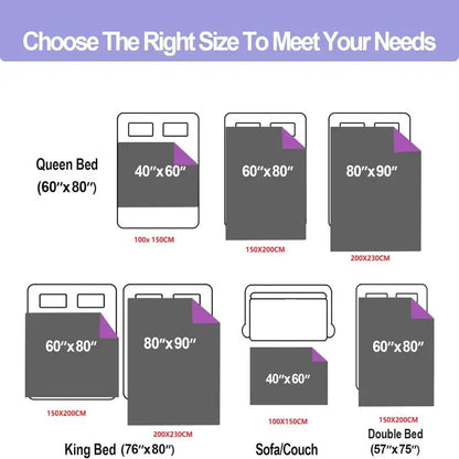Waterproof Flannel Blanket for Bed and Couch