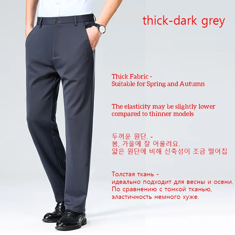 Men's Summer Casual Suit Pants Plus Size 28-42