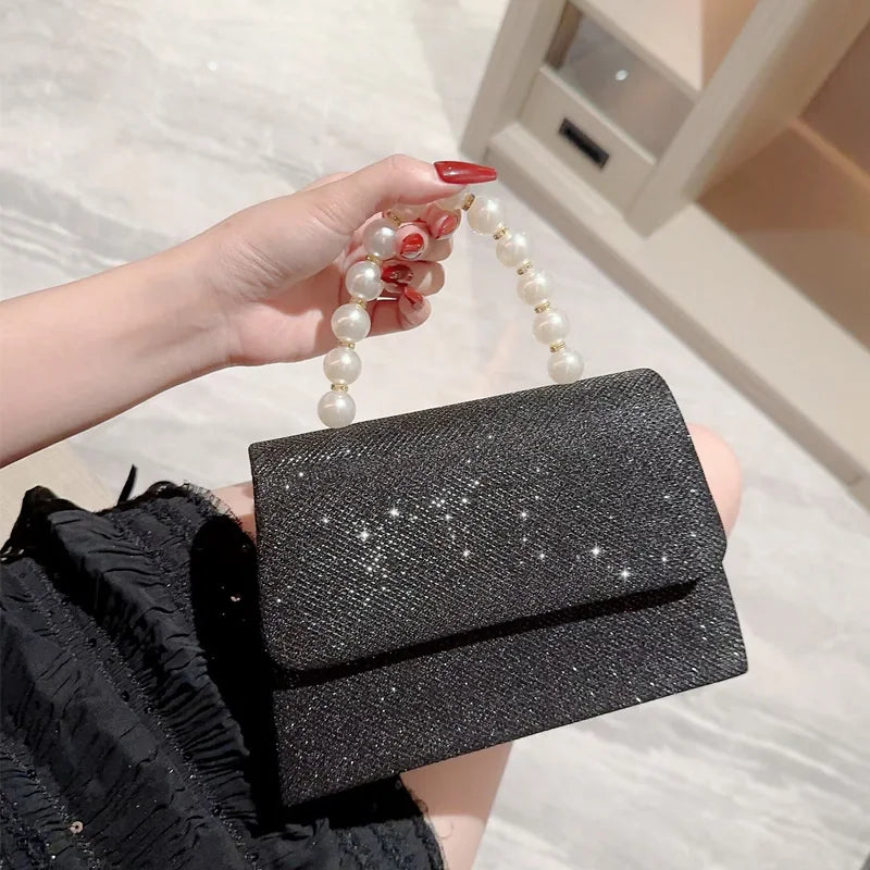 Luxury Sequined Hand-held Dinner Bag for Weddings