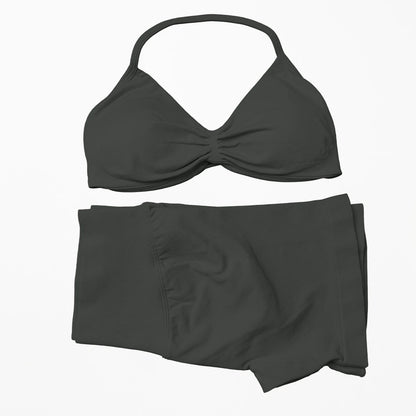 Seamless Strappy Yoga Bra and Scrunch Butt Shorts Set