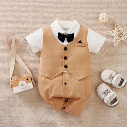 Cotton Baby Bodysuit Summer Short Sleeved Unisex