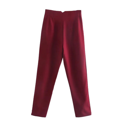 Koekop High Waist Pencil Trousers for Women