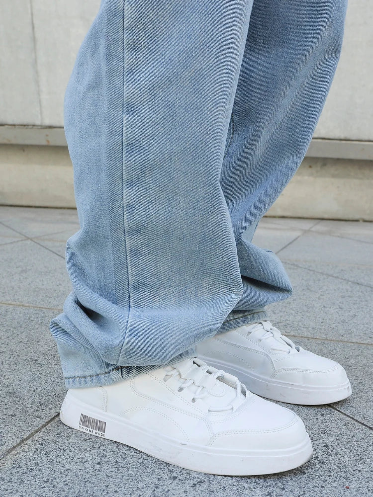 Men's Baggy Denim Jeans Casual Loose Straight Pants