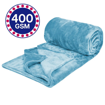 Solid Fleece Blanket for Couch and Bed, Super Soft Plush