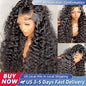 Water Deep Wave Human Hair Lace Front Wig 30 Inch