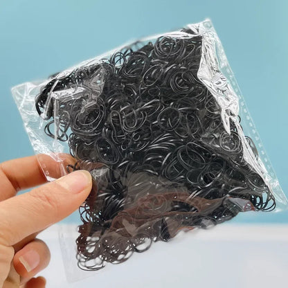 Colorful Elastic Hair Bands 1000 Pieces for Kids
