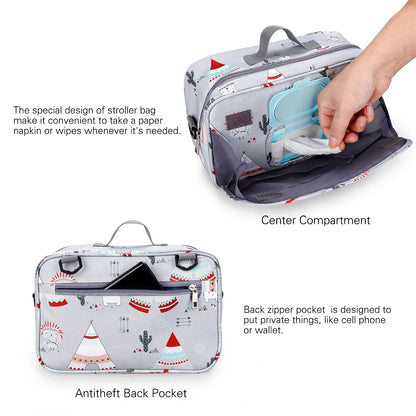Waterproof Baby Stroller Bag Multifunction Diaper Organizer