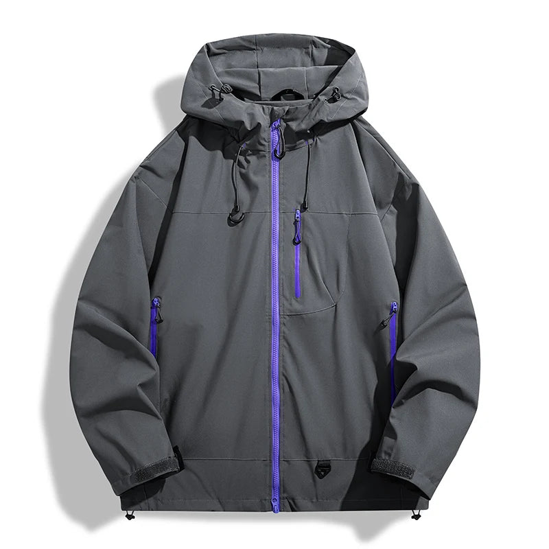 LNGXO Waterproof Windbreaker Jacket for Hiking and Camping