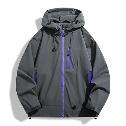 LNGXO Waterproof Windbreaker Jacket for Hiking and Camping