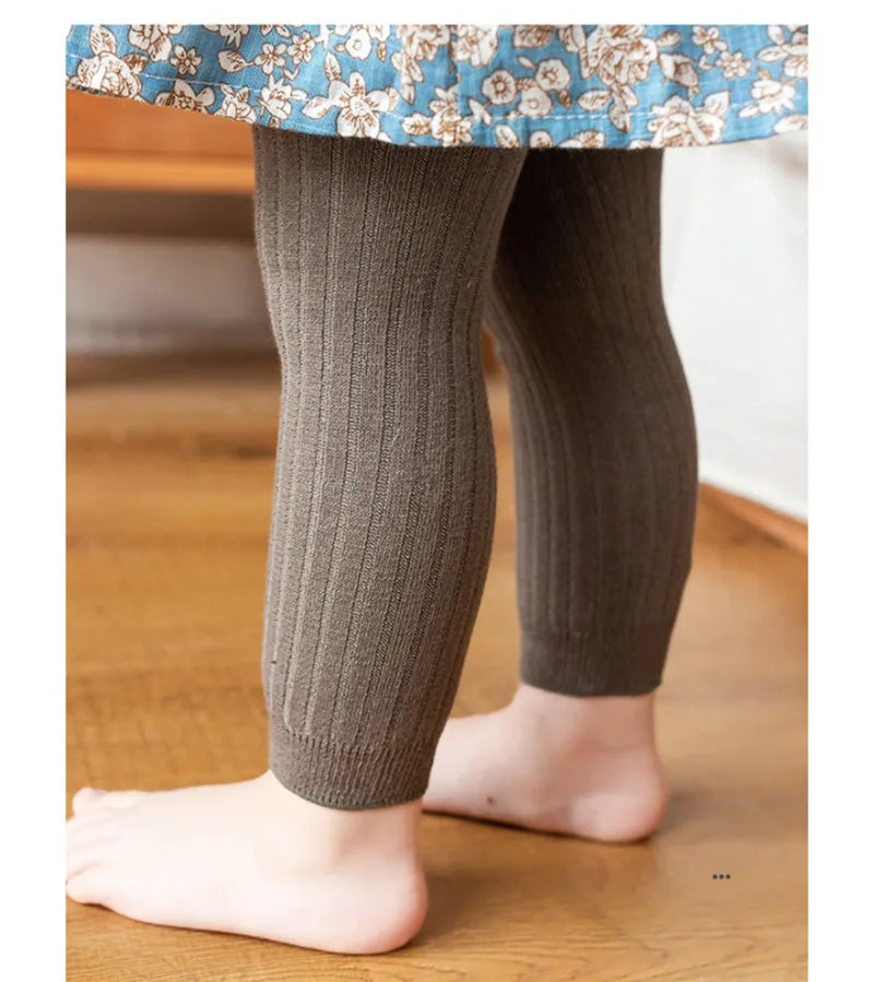 Cotton Stretch Baby Leggings with Side Stripe